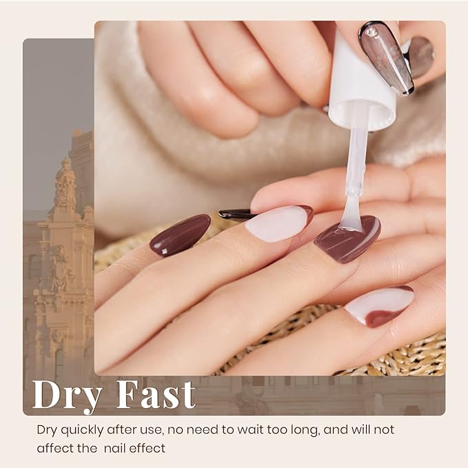 Beetles Dip Powder Liquid Set - 2 In 1 Dip Base & Top Coat and Activator, Nail Dip Liquid Set for Dipping Powders French Nail Design Dip Nail Kit Manicure Gift for Women, 2Pcs 0.51 fl.oz