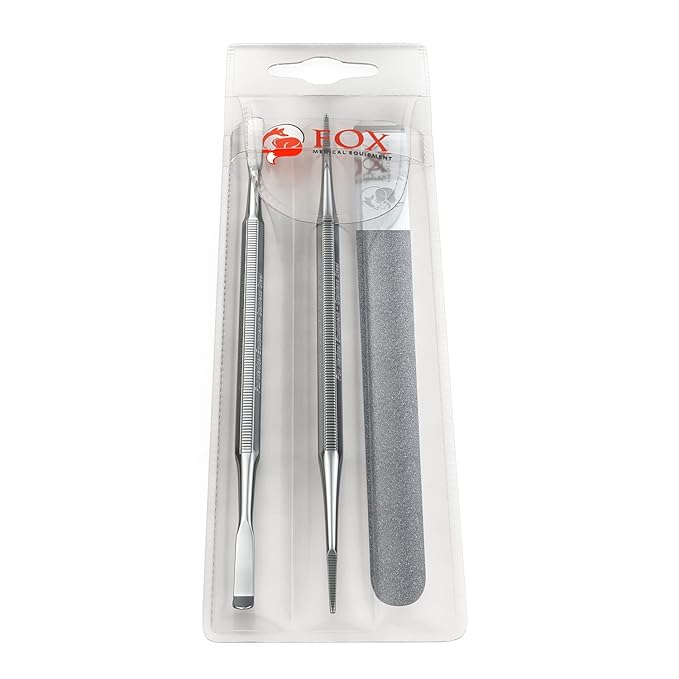 Ingrown Toenail Treatment Kit – Diamond File & Professional Toenail Lifter Tool – Surgical Stainless Steel Set for Pain-Free Relief, Precision Pedicure & Safe Nail Care