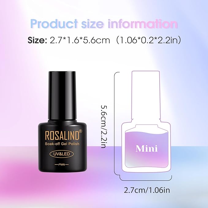 ROSALIND 30PCS Gel Nail Polish Set with Base Glossy Matte and Glitter Top Coat Gel Polish, Wite Blue Green Gel Nail Set Soak Off Gel Polish Set
