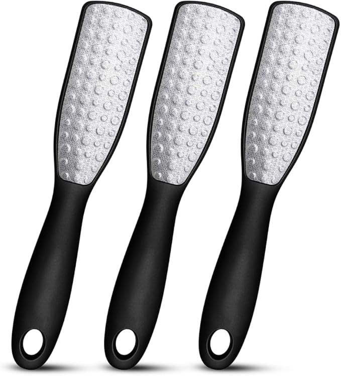Swissker by Swissklip Foot File Callus Remover for Feet I A Perfect Heel Scraper for Cracked Heels I Luxurious Foot Scraper for Callus Removal and Dead Skin Remover for Feet (3 Pack)