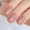 GAOY Nude Jelly Gel Nail Polish, 16ml Sheer Translucent Netural Soak Off Gel Polish, UV Light Cure for Nail Art DIY at Home, 3153 Nude Chiffon