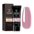 ROSALIND Purple Poly Extension Gel, 80ml/2.7 oz Purple Pink Poly Nail Gel Fall Colors Violet Builder Set for Nail Art Decoration, Nail Thickening Extension Easy to DIY Use at Home Need UV Lamp