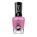 Sally Hansen Miracle Gel Salon Quality Nail Polish | Gel-Like Formula, Two-Step System, No UV Light Needed, Long Lasting | Opaque, Glossy | 530 Figgin' Love Hue | Pink Purple Nail Color