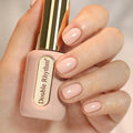 Double Rhythm 0.50 OZ Gel Polish Hema Free Same Color Same Bottle Golden Round Translucent Neutral Natural Milky 15 ML Jelly UV Polish Art DIY at Home (Nude Beige-C1537)