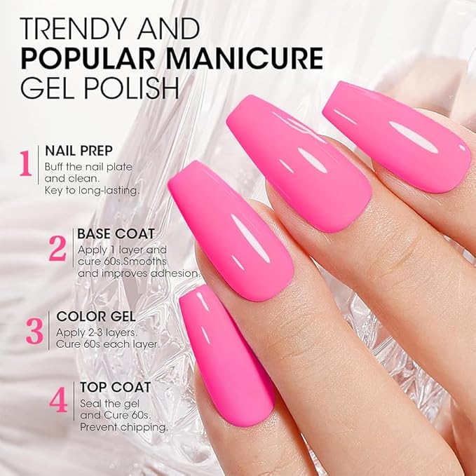 JR Nail Gel Polish Set 9pcs 15ml Bright Color Red Pink Blue Bowknot-Shaped Bottles Gel Polish Kit UV LED Soak Off Polish Home DIY Gift F