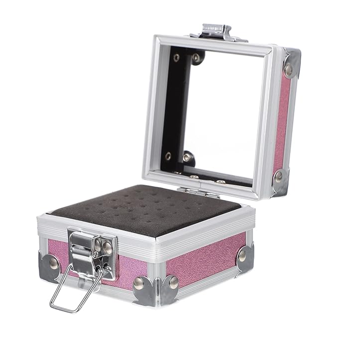 Beaupretty Nail Drill Grinding Bit Holder Box- Drill Bit Case Stand Displayer Acrylic Manicure Grinding Head Display Box