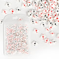 minkissy Poker Card Nail Charms Polymer Clay Nail Art Accessories for Diy Manicure 4.33X2.75In Unique Simulation Playing Card Design Durable Decoration