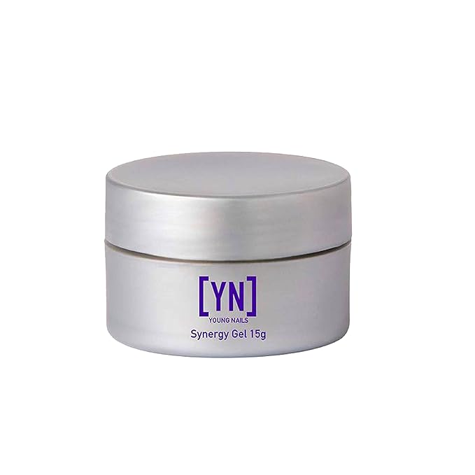 Young Nails Synergy Gel System, Building Gel - Hard Builder Gel, Superior Adhesion & Strength, Structured Nail Gel Builder - Flex Gel, Clear, 15g