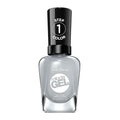 Sally Hansen Miracle Gel Salon Quality Nail Polish | Gel-Like Formula, Two-Step System, No UV Light Needed, Long Lasting | Opaque, Glossy | 799 Greyfitti | Blue Gray Nail Polish
