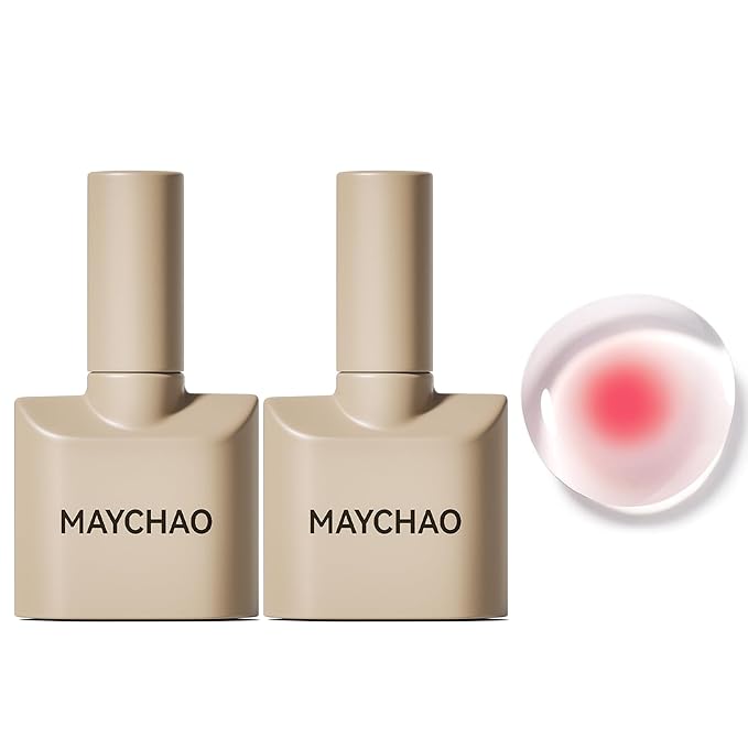 MAYCHAO Blooming Gel and No Wipe Gel Top Coat Nail Polish Set, for Spreading Effect Marble Natural Stone Watercolor Floral Print Nail Art Painting