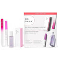 Dr. Dana No Polish Manicure Set - Shine and Strengthen Your Nails with Natural Glycolic Serum, Cuticle Oil, Nail Buffer Block, and Glass Nail File, Nail Care Kit for Healthy Nails