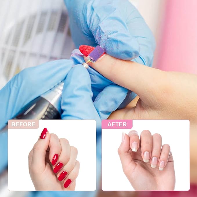Rolybag Sanding Bands for Nail Drill Sanding Bands#80#150#240 Grits 210Pcs Color Coarse Fine Nail Sanding Bands 2Pcs Nail Drill Bits 3/32" Mandrel Bits Portable Storage Box Set