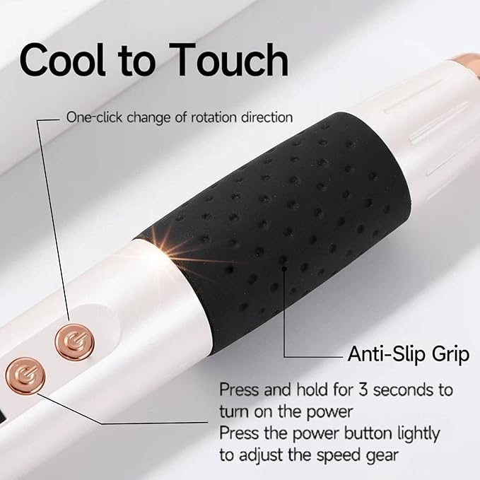 Cordless Nail Drill, Nail Drill Professional,15 Adjustable Speeds & 2 Direction Electric Nail File Kits, Portable Electric Nail Grinder Kits for Home Salon Manicure Pedicure Beginners(White).