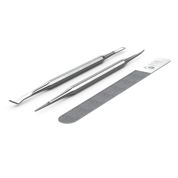 Ingrown Toenail Treatment Kit – Diamond File & Professional Toenail Lifter Tool – Surgical Stainless Steel Set for Pain-Free Relief, Precision Pedicure & Safe Nail Care