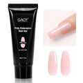 GAOY Poly Gel, 60g Nail Extension Gel, Milky Pink Builder Enhancement for Beginner & Professional Nail Art Salon DIY at Home