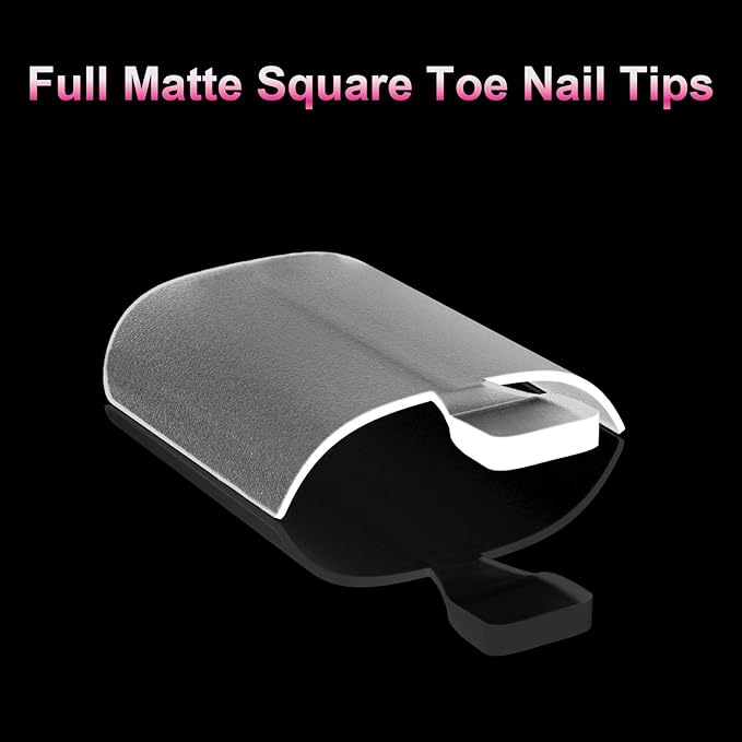 Toe Nail Press Ons Toenails,180Pcs Thick Toe Nail Tips,French Toe Press On Nails,15 Sizes Toe Nails Press On Toenails For Women,Square Fake Toenails,Pre-Designed Clear Soft Gel Toe Nails