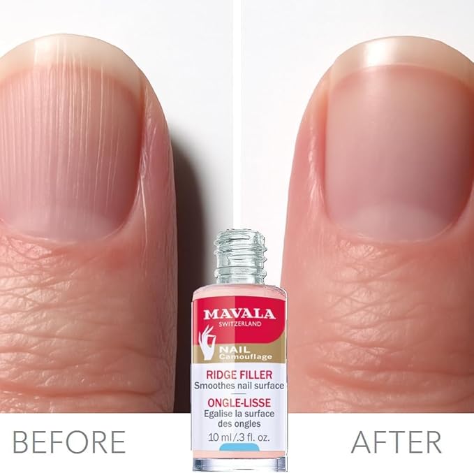 MAVALA Base Coat, Ridge Filler for a Smooth Nail Surface | Satiny, Matte Finish | Prolongs Duration of Manicures | Evens Out Irregularities (0.3 Ounce)