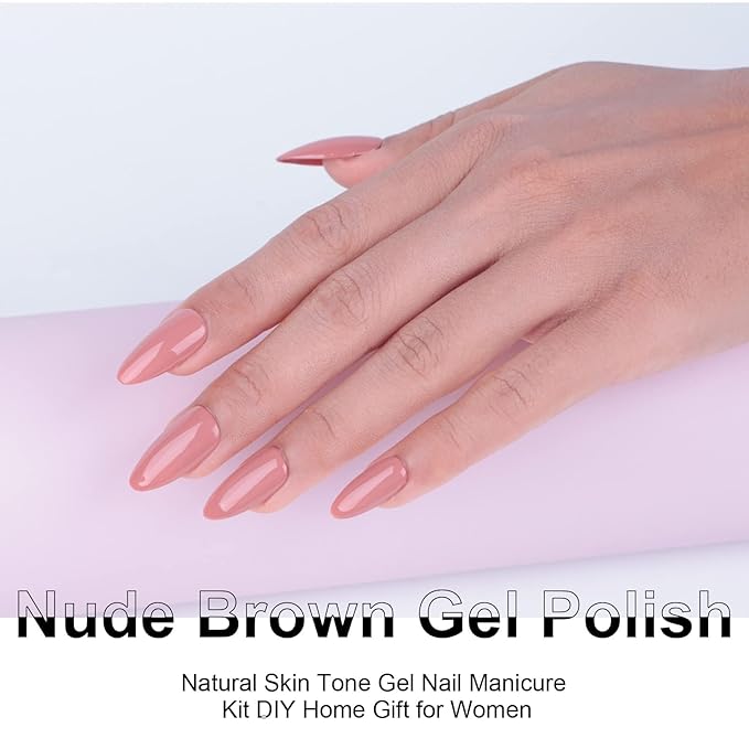 Imtiti Gel Nail Polish, 0.5 fl oz Mauve Pink gel polish Color Soak Off UV Lamp Nail Art Manicure Salon DIY Nail Design Decoration at Home Holiday Gifts for Women
