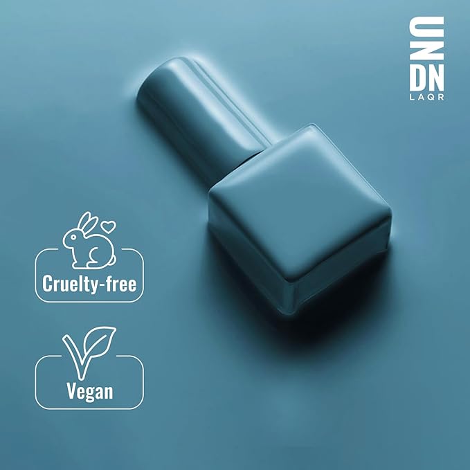 UNDN Vegan Nail Polish - Oxymoron - Light Blue Nail Polish for Women and Men - Long Lasting, Durable Finish - Cruelty Free - 0.5 oz