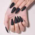 Halloween Press On Nails Medium Long Matte Stiletto Almond, Acrylic Press On Nails, Ghost Designer Reusable Fake Nails, Artificial Nail Hallows' Day, Glue On Nail Press Ons for Women