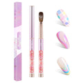 Kolinsky Professional Acrylic Nail Brush Size 12 - 100% Powder Brush for Nail Art DIY Home Salon Manicure Application (Pink)