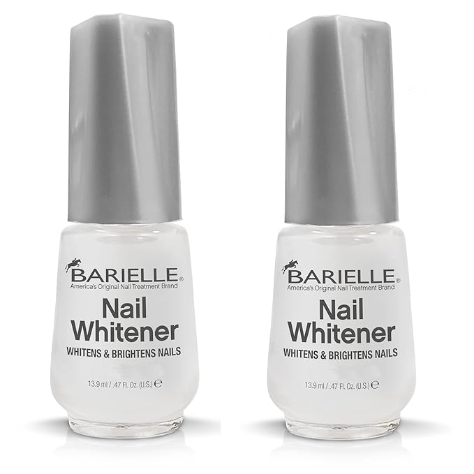 Barielle Nail Whitener for Yellow Nails or Dull Nails .47 oz. (PACK OF 2) - Whitening for Nails, Treats Yellow Nails