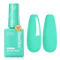 Beetles Green Gel Polish Hema Free Cascade Green Gel Nail Polish Soak Off Uv LED Nail Lamp 8ml DIY Home Manicure Salon Gift for Women Island Reverie