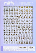 Deco Beauty Miffy is Gold -Super Thin & Easy-to-Apply Nail Art with The Cutest Designs-Durable & Long-Lasting Nail Art Stickers and Decals for Women, for DIY at-Home Manicures & Salon-Quality Nails