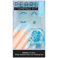 Salon Perfect Pearl Nail Stamping Kit, Nail Art Design Set, Nail Stamp Design Template, Puff, and Stamper Tool for DIY Manicure and Nail Decoration, 144 Pearl, 1-Pack