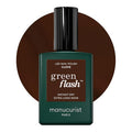 Manucurist Green Flash Gel Polish - Clove (Chocolate Brown) - UV & LED Gel Nail Polish - 12-Free, Bio-Sourced (84%) - Professional Manicure - 15 ml