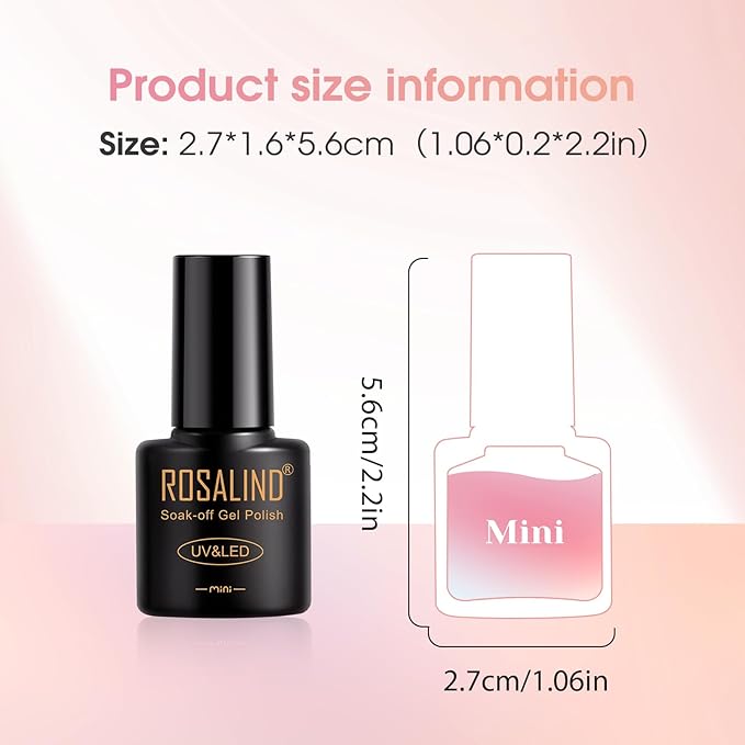 ROSALIND Jelly Gel Nail Polish Set, 30PCS 26 Colors Jelly Translucent Pink Milky White Nude Nail Gel Base and Glitter Glossy Matte Top Coat Translucent Collection French Nails Gift for Women
