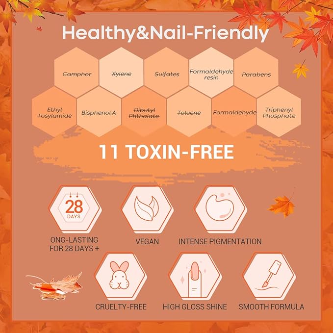 modelones 20 Colors Gel Nail Polish Kit, Fall Winter Gel Polish Set Soak Off Nail Polish Kit with Glitter, Glossy and Matte Top Base Coat DIY Manicure at Home