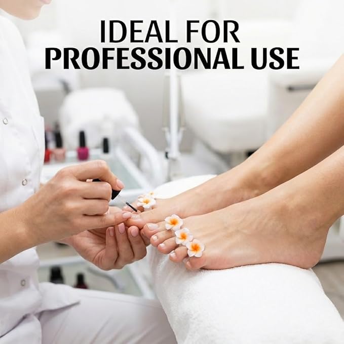 32 Pcs Toe Separators Pedicure Spacers – Flower Nail Polish Dividers, Silicone Toe Stretcher, Reusable Feet Care Tools Toes Protectors for Women Home Salon (Bulk Kit)