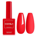 15ml Bright Red Gel Nail Polish, Neon Red Gel Polish, Coral Color Same Color Same Bottle, High Gloss U V Soak Off Nail, DIY Sparkle Manicure Salon