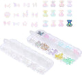 Beaupretty 120pcs Bear and Butterfly Nail Charms for Nail Art Decoration Resin for Craft Projects for Manicure and Creative Designs