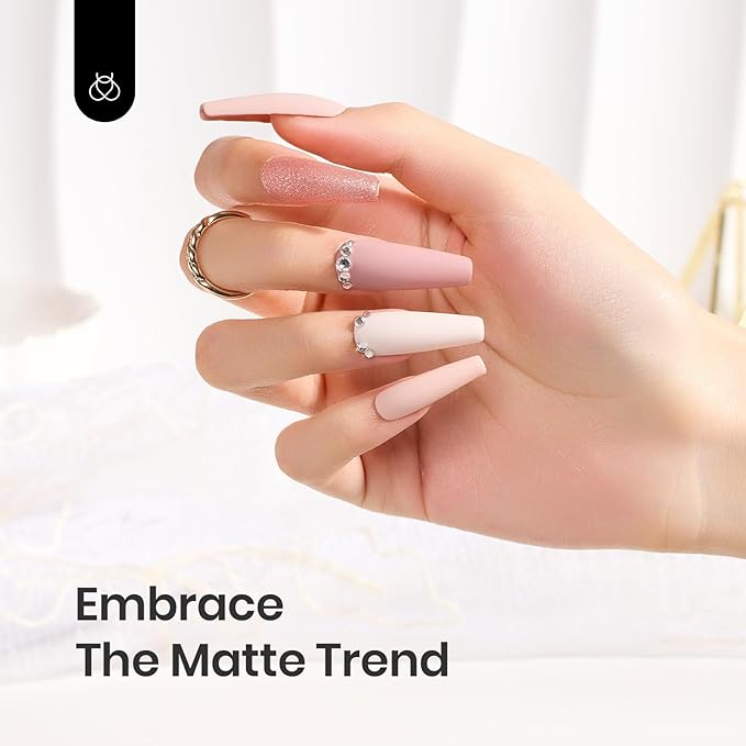 Beetles Matte Gel Top Coat No Wipe Glossy Top Coat Set 2Pcs 15ml, Shiny Long-Lasting Clear Gel Nail Polish, Soak Off UV LED Nail Lamp, Home DIY Manicure Salon Gifts for Women