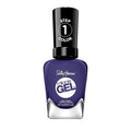 Sally Hansen Miracle Gel Salon Quality Nail Polish | Gel-Like Formula, Two-Step System, No UV Light Needed, Long Lasting | Opaque, Glossy | 605 Desert Reign | Dark Purple Nail Color