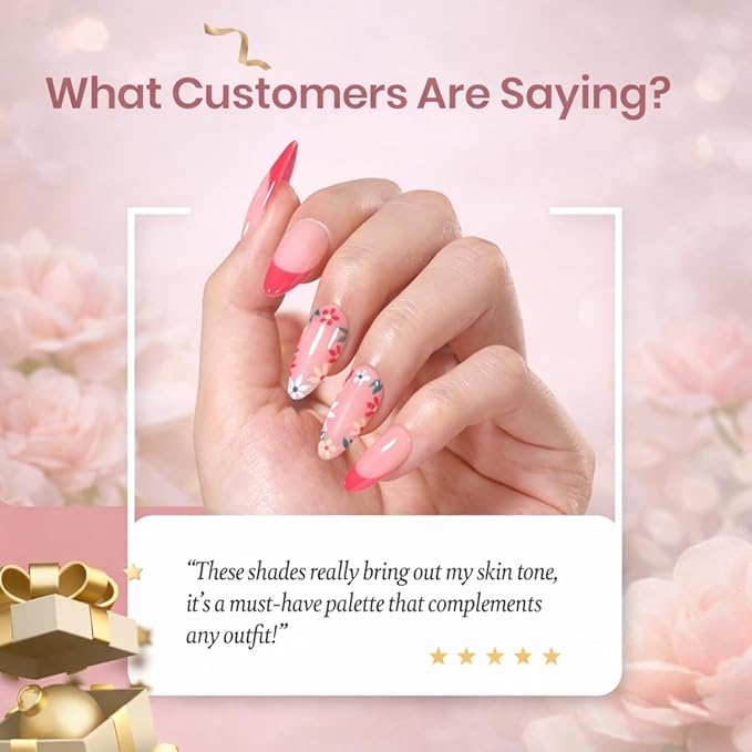 beetles Spring Gel Nail Polish Set - 36 Colors Verse of Flower Gel Nail Kit Pink White Black Red Purple Blue Yellow Gel Colors & 3Pcs Base Top Coat Soak off UV Home Salon Easter Gift for Women