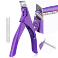 Saviland Acrylic Nail Clippers with Magnets: Purple Nail Clipper for Acrylic Nails Cutter with Sizer Magnets 15PCS Sharp Professional Fake Nails Stainless Nail Trimmer Manicure Tool Women Salon Home