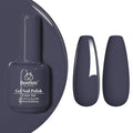 beetles Dark Grey Gel Polish - 15ML Crown Navy Blue Dark Gray Borealis Gel Polish Soak Off Nail Art Manicure Salon DIY Uv Lamp Nail Design Decoration at Home