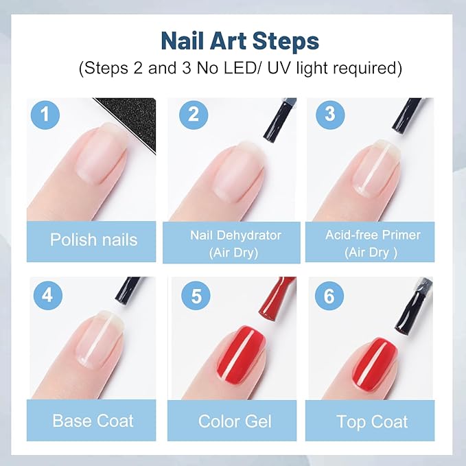 JODSONE 16.5ml Nail Primer Compatible Acid-Free Formula for Sensitive Nails for Long-Lasting Nail Art Suitable for Beginner & Salon Use Fast Acting for Time Saving DIY