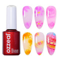 Blooming Gel, 15ML Clear Blooming Gel Nail Polish For Spreading Effect Marble Natural Stone Print Soak Off UV Led Blooming Nail Gel For DIY Color Flower Watercolor Magic Beauty