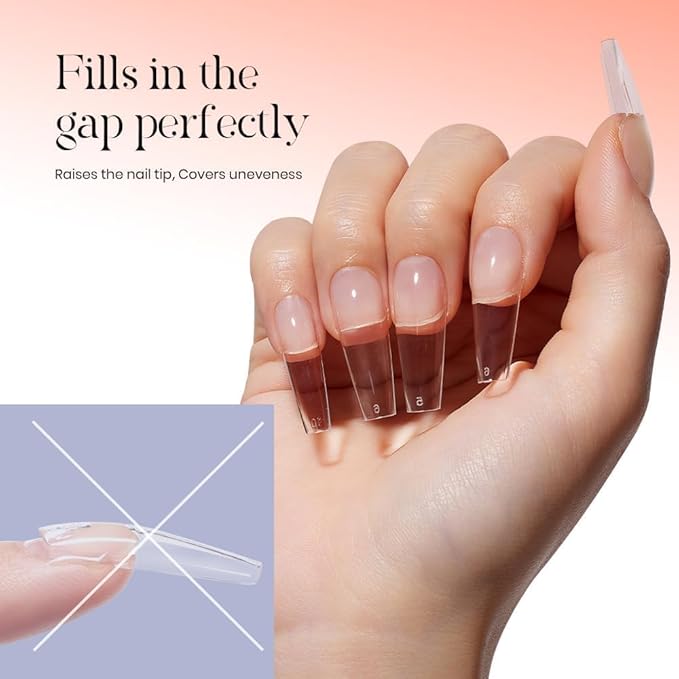 Tipex UV Gel Nail Glue – 30g Strong Hold Adhesive for Soft Gel & Acrylic Nail Tips, Long-Lasting 28+ Days, Large Volume Tube, Also for Rhinestone Nail Art