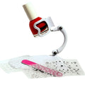 Grip&Tip Nail Polish Holder and nail art surprise the original, best nail polish bottle holder - anti-spill nail polish holder - no mess, saves time & money - perfect for DIY nail art (White)