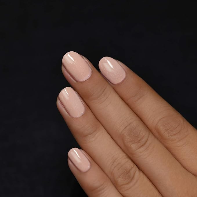 ILNP Overcoat - Creamy Beige Neutral Nude Nail Polish, Subtle Holographic, Chip Resistant, 7-Free, Non-Toxic, Vegan, Cruelty Free, 12ml