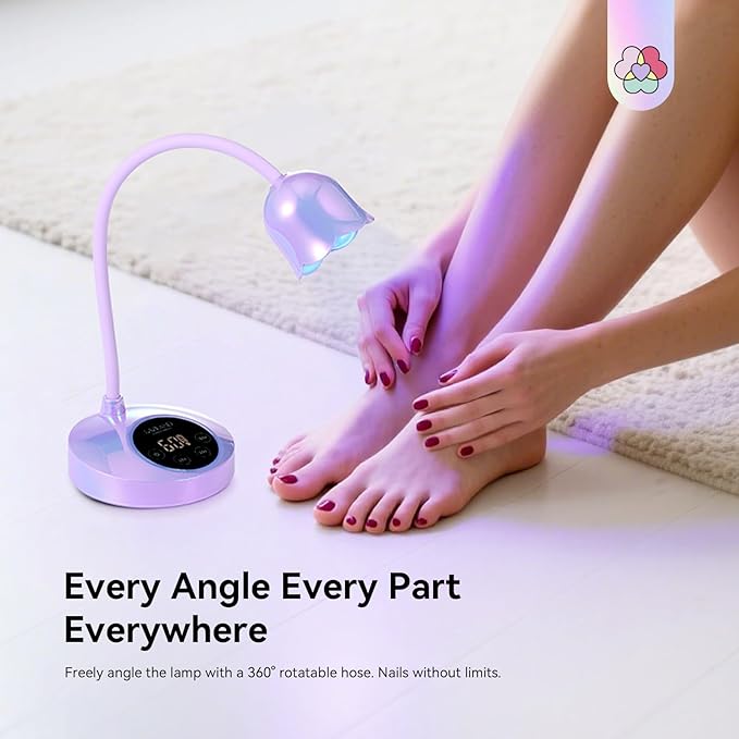SAVILAND Advanced 30W U V Nail Lamp: Pink Gel Nail Lamp Cordless U V Light for Gel Nails Smart Sensor LED Flash Cure Lamp lampara led para uñas Profesional 8S Fast Cure Nail Salon Home Manicure
