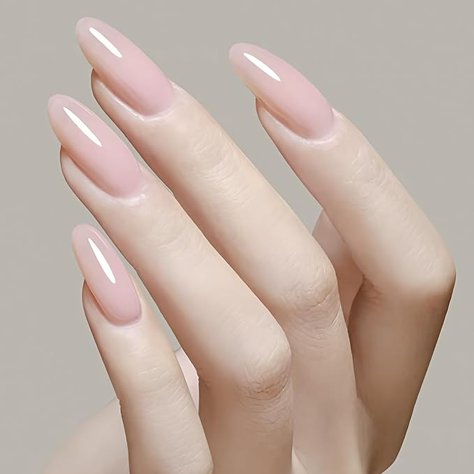 Vishine 2 Pcs Clear Builder Gel 8-in-One Clear Gel Builder for Nail Thickening Natural Nails Transparent Extension Hard Gel Polish Rhinestone Glue for Nail Art Base Coat Needed 16ml