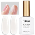 AILLSA Builder Gel for Nails Yogurt White 7 In 1 Hard Gel Polish for Nail Thickening Nude Milky Extension U V Gels Natural Color Strengthener Gels Nails Polish for Nail Art Base Coat Need 0.51 Oz GB07