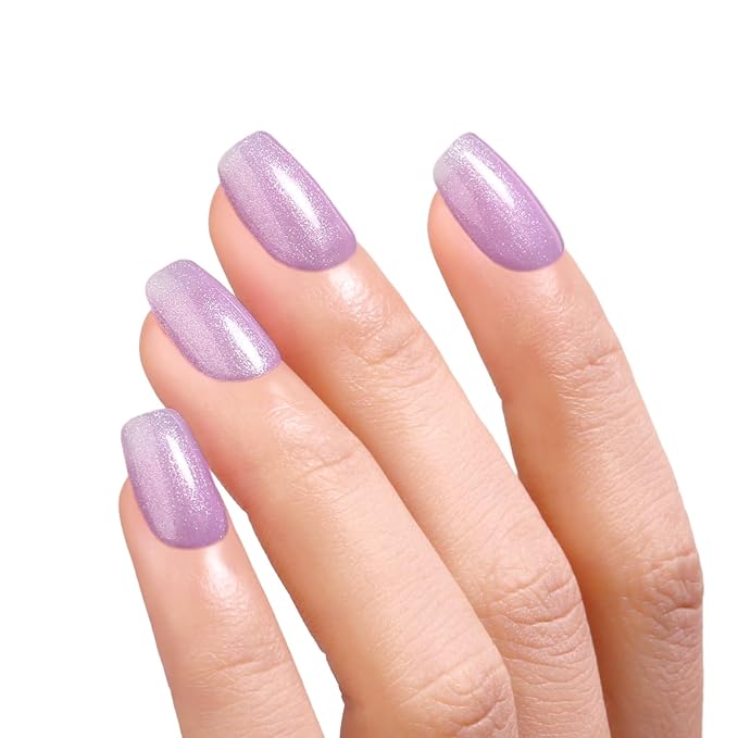 Pearl Gel Nail Polish, Light Pink Shimmer Shell Nail Gel Polish Sparkle Glitter Spring Summer Nail Polish Mermaid Pearlescent Gel Polish Soak Off Led UV Manicure 15ML