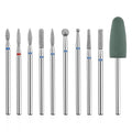 10 PCS Nail Drill Bits Set, Russian Manicure Drill Bits, Cuticle Remover Nail Products for Manicure Pedicure for Home and NailSalon